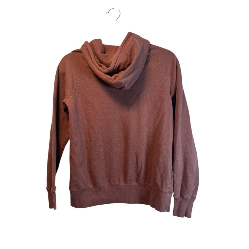 The North Face Women’s Pullover Hoodie XS Brown Logo Sweatshirt - Picture 2 of 3